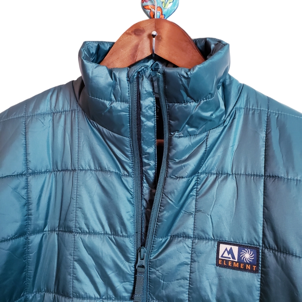 Element Wolfeboro Track Ultralight Puffer Jacket Winter Waterproof Coat Green XL - Picture 3 of 16